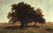 Theodore Roussel Oak Trees near Apremont china oil painting reproduction